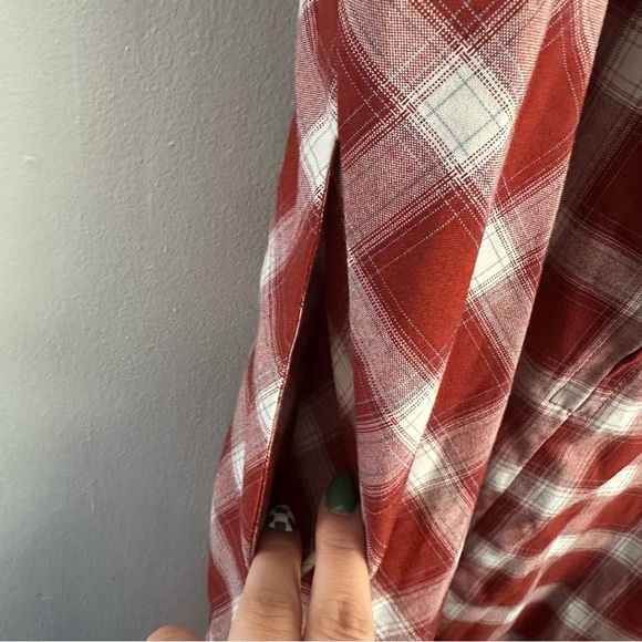 2x women’s gingham plaid off shoulder midi dress royal monk 3x 2xl 3x retro - Picture 5 of 7